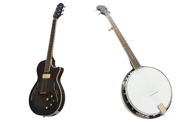 Banjo, gitara — Zdjęcie stockowe
