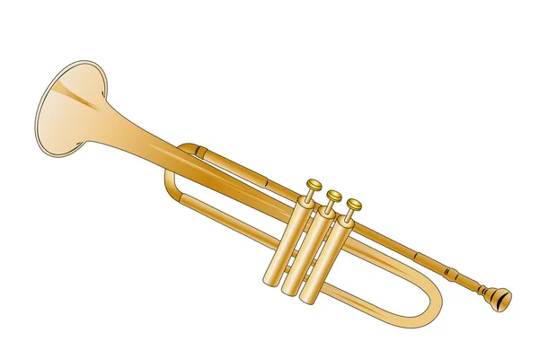 Trompeta — Vector de stock