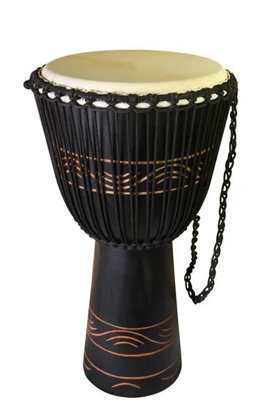 stock image The image of ethnic african drum under the white background