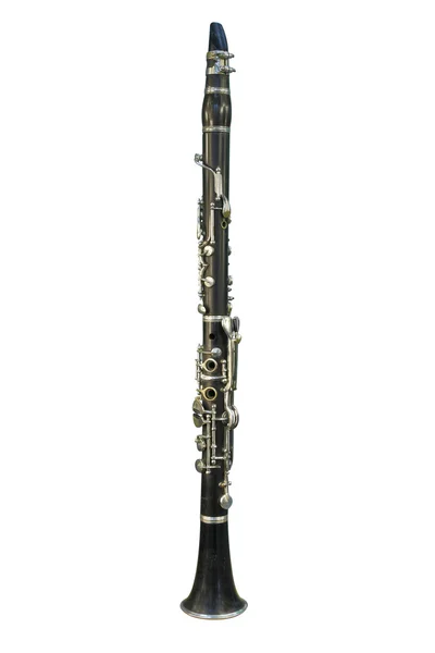 Flauta Sob Fundo Branco — Fotografia de Stock