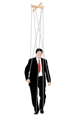 Businessmen - marionette clipart