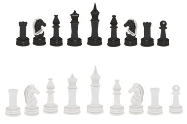 Vector illustration of chess clipart