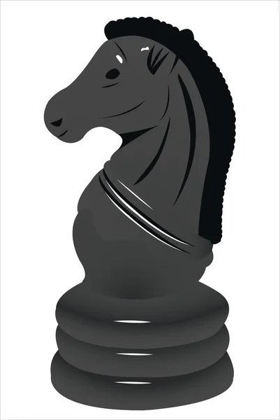 Schwarzes Pferd — Stockvektor