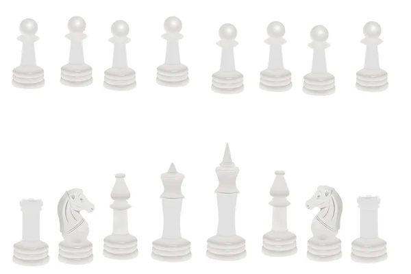 Biały szachy — Wektor stockowy