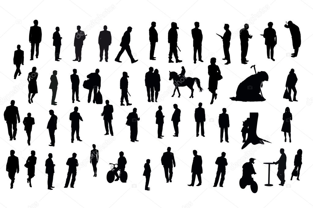 Silhouettes of