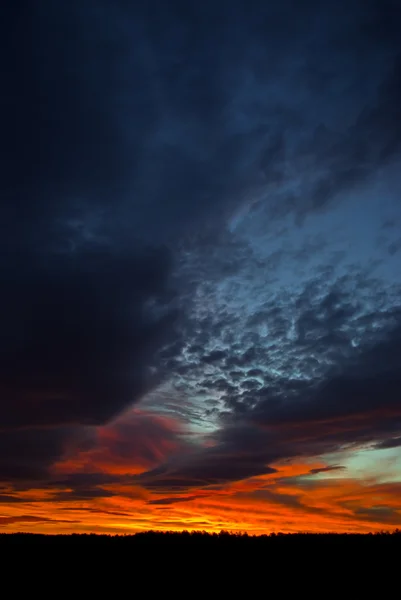 stock image Dark red sunrise