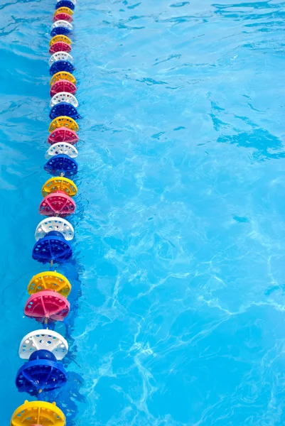 Beautiful refreshing blue swimming pool water — Stock Photo, Image