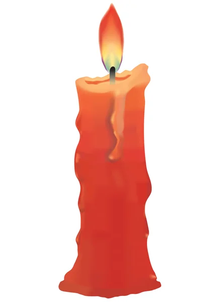 Brennende Kerze. — Stockfoto