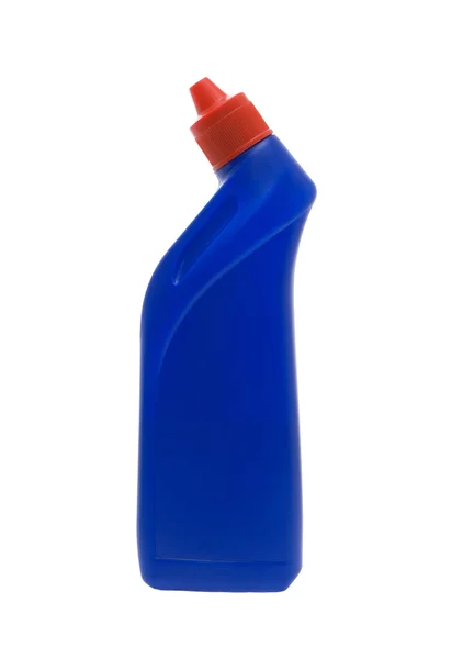 Liquidi Lavaggio Bottiglie Fondo Bianco — Foto Stock