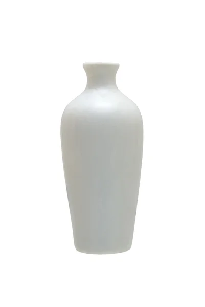 Vaso Decorativo Porcellana Sfondo Bianco — Foto Stock