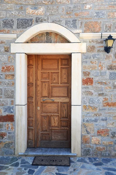 Dörren till grekisk-ortodoxa kyrkan — Stockfoto