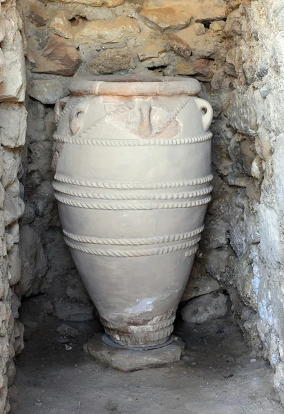 Antiguo Pithos en Phaestus — Foto de Stock