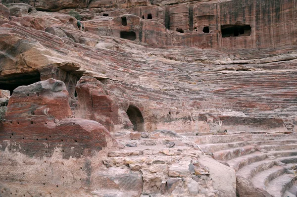 Petra tiyatroda bir parçası — Stok fotoğraf