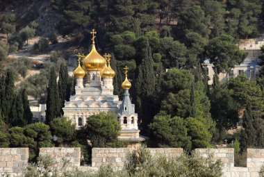 Church of Maria Magdalene in Jerusalem clipart