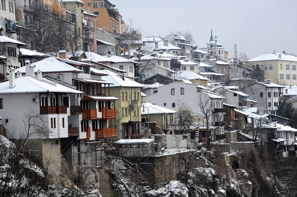Stadt Veliko tarnovo im Winter — Stockfoto