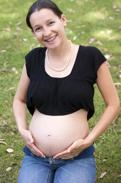 Photo Young Pregnant Woman — Stock Photo, Image