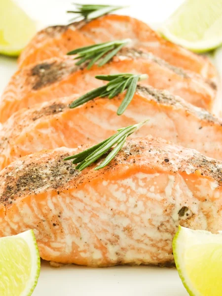 Baked salmon — Stock Photo, Image