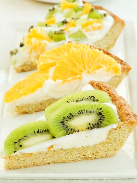 Fruit-tart slices — Stock Photo, Image