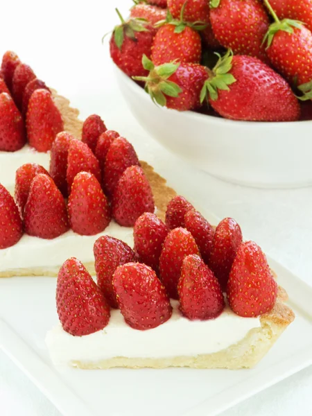 Fette di torta di starwberry — Foto Stock