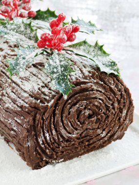 Yule log clipart