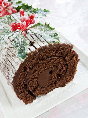 Yule log clipart