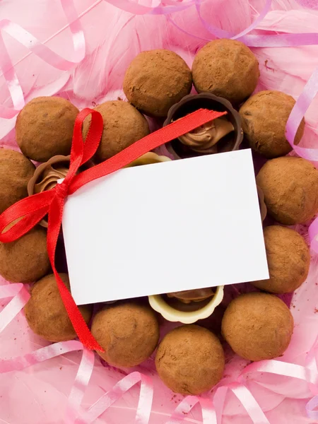 Lege Code Met Lint Het Hart Van Snoep Voor Valentijnsdag — Stockfoto
