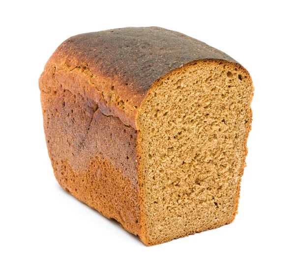 在白色背景上的孤立的面包 — 图库照片