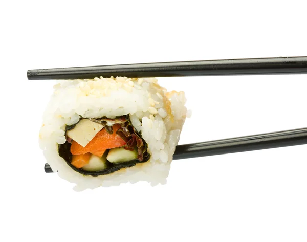 Sushi Chopsticks Isolated White Background — Stock Photo, Image