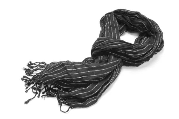 Смугастий шарф ізольований на білому — стокове фото