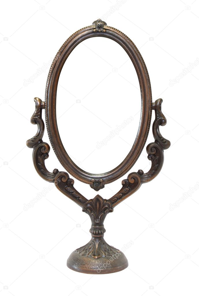 An Old Ornate Mirror Stock Photo Sommersby 4745046 An Old Copper Ornate Mirror Photo By Sommersby