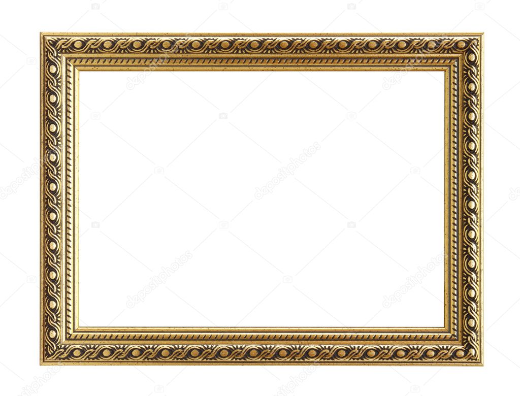 Photo frame isolated on the white. Including clipping path