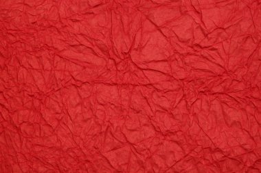 Kırmızı ufalanmış dokulu kağıt