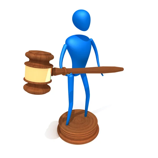 Person hold Gavel — Stock Photo, Image