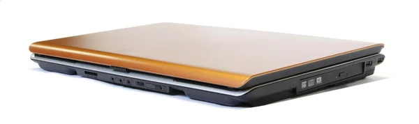 백지 위에 고립 된 노트북 — 스톡 사진