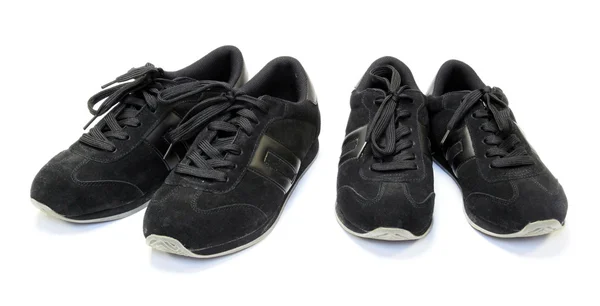 Par de zapatos de running negros —  Fotos de Stock