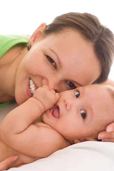 Feliz mamá y bebé —  Fotos de Stock