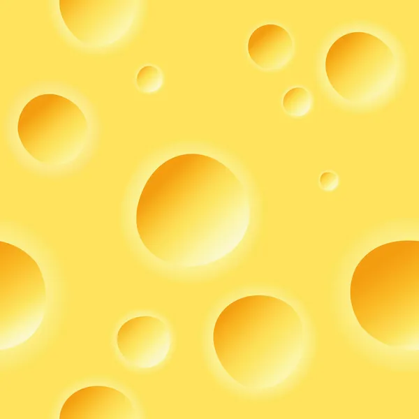 Vecor Seamless Illustration Cheese Pattern — Stock Vector