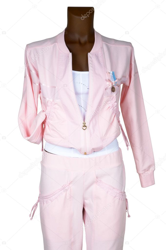 Female pink tracksuit
