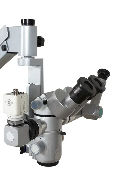 Микроскоп с цифровой камерой — стоковое фото