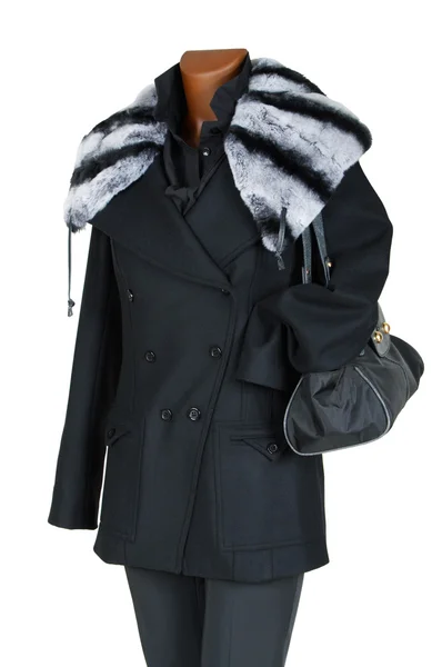 Kobieta płaszcz zimowy — Zdjęcie stockowe