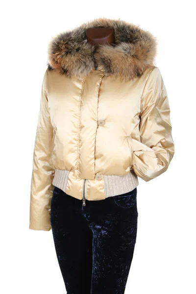 Női kabát kapucnival — Stock Fotó