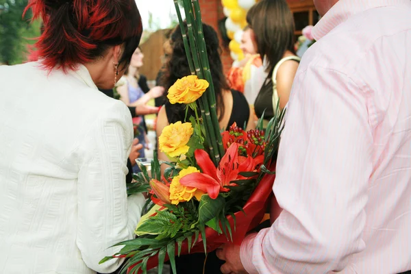 Bright bouquet flowers — Stock Photo, Image