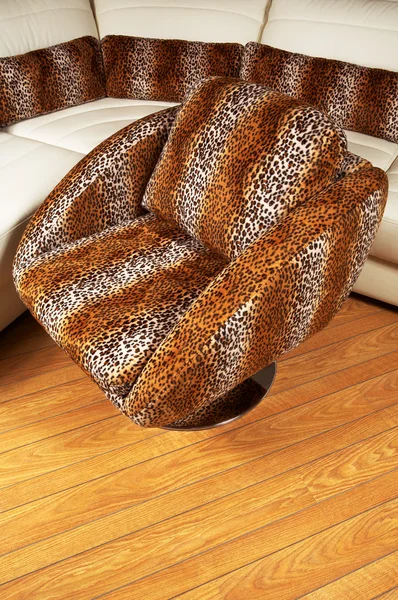 Fashionable spotty armchair — Stock Photo, Image