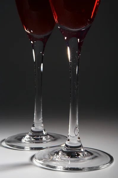 Gläser mit Rotwein — Stockfoto