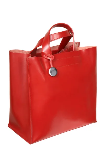 Bolsa de couro vermelho — Fotografia de Stock