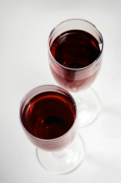 Vasos con vino tinto —  Fotos de Stock