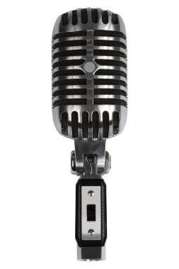 Beautiful old microphone clipart