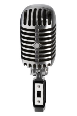 Beautiful old microphone clipart