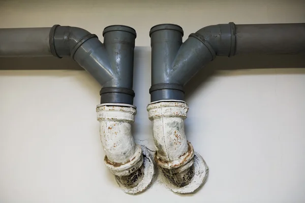 Pipes for the water drain — Stock Photo, Image