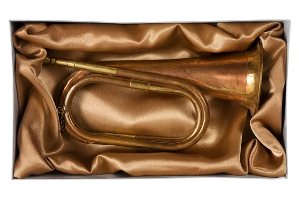 Fragua de bronce en una caja — Foto de Stock